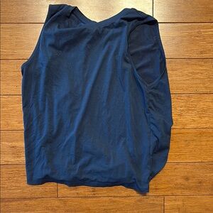 Women's Navy Blue Sleeveless Top